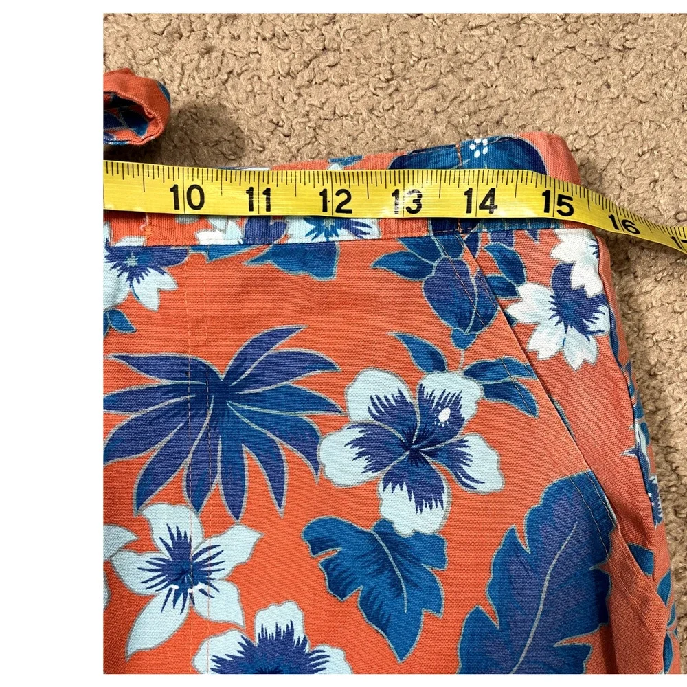 Vintage Women's Floral Sag Harbor Orange Skort 12
